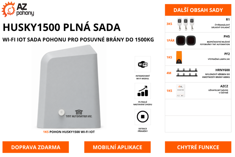 HUSKY1500 PLNÁ SADA